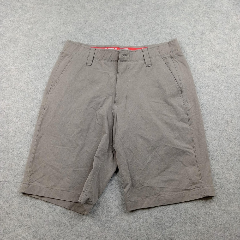 Under Armour Shorts Mens 32 Brown Golf HeatGear Chino Stretch Performance Casual
